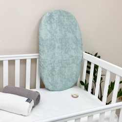 Cearsaf pentru carucior bebe copii impermeabil, Marble menta